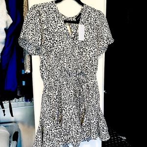 Cheetah print romper